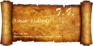 Tobak Ildikó névjegykártya